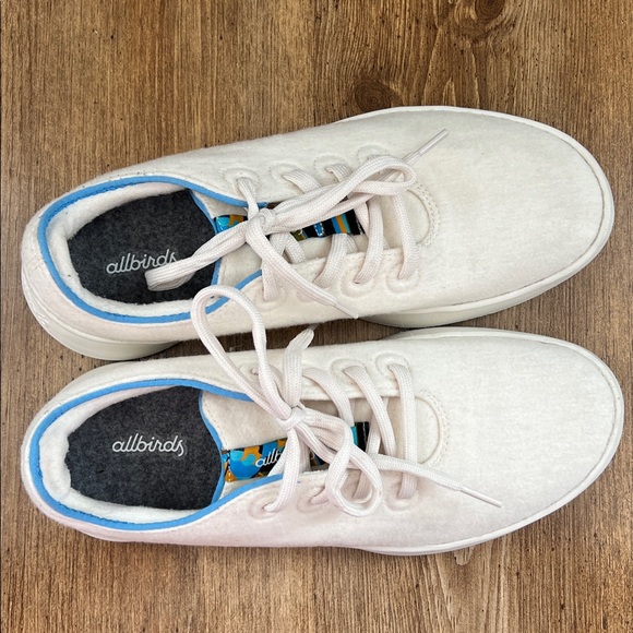 Allbirds Women's Wool Runner Go Cream Sneakers Size 10 - Picture 11 of 14